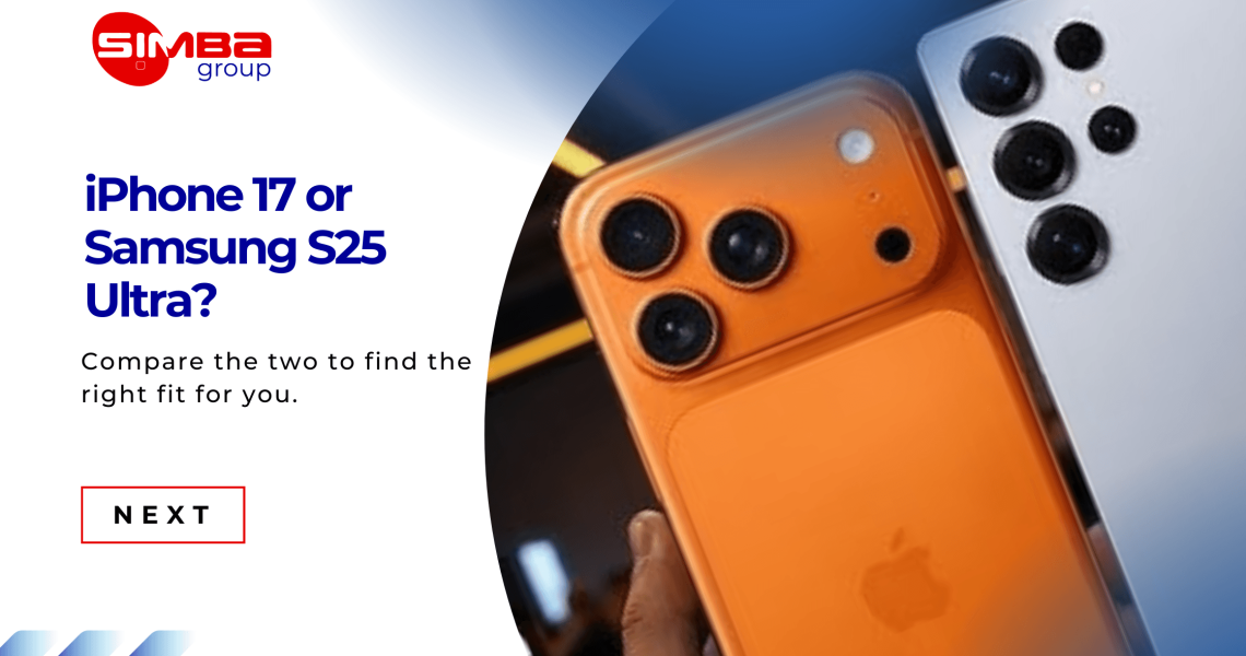 simba telecom iphone 17 vs samsung galaxy s25 ultra